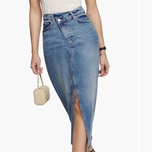 Reformation Nila Long Denim Skirt size 24